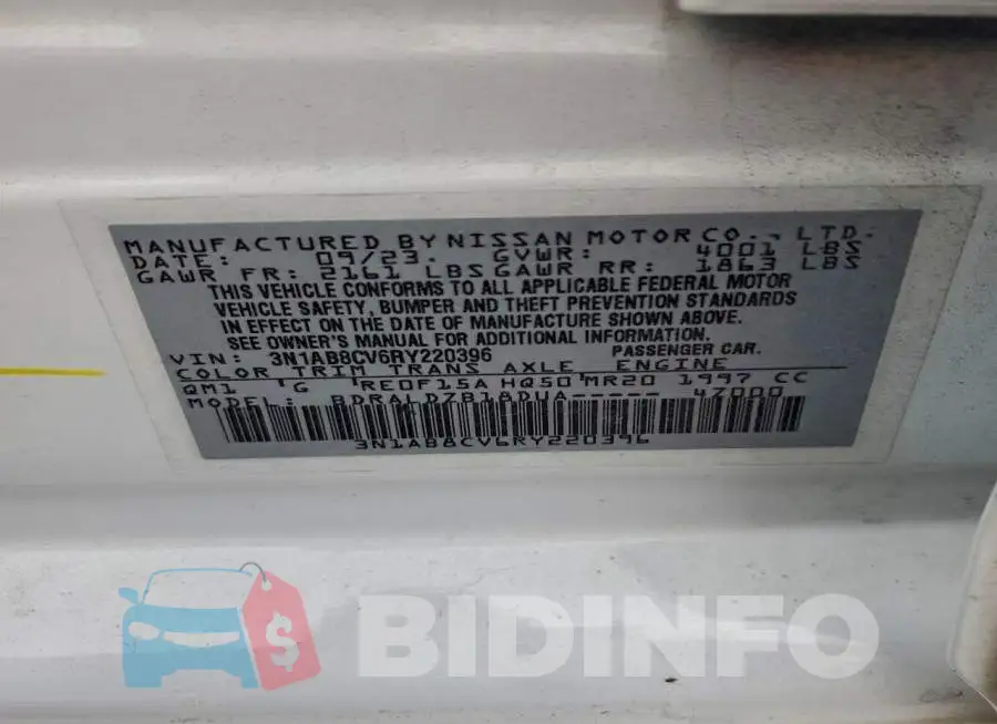 3N1AB8CV6RY220396 Photo# 12