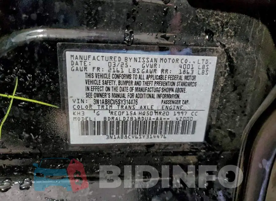 3N1AB8CV6SY314476 Photo# 12