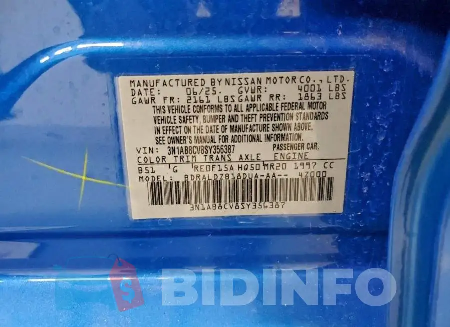 3N1AB8CV8SY356387 Photo# 12