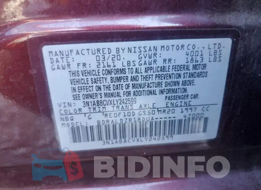 3N1AB8CVXLY242599 Photo# 12
