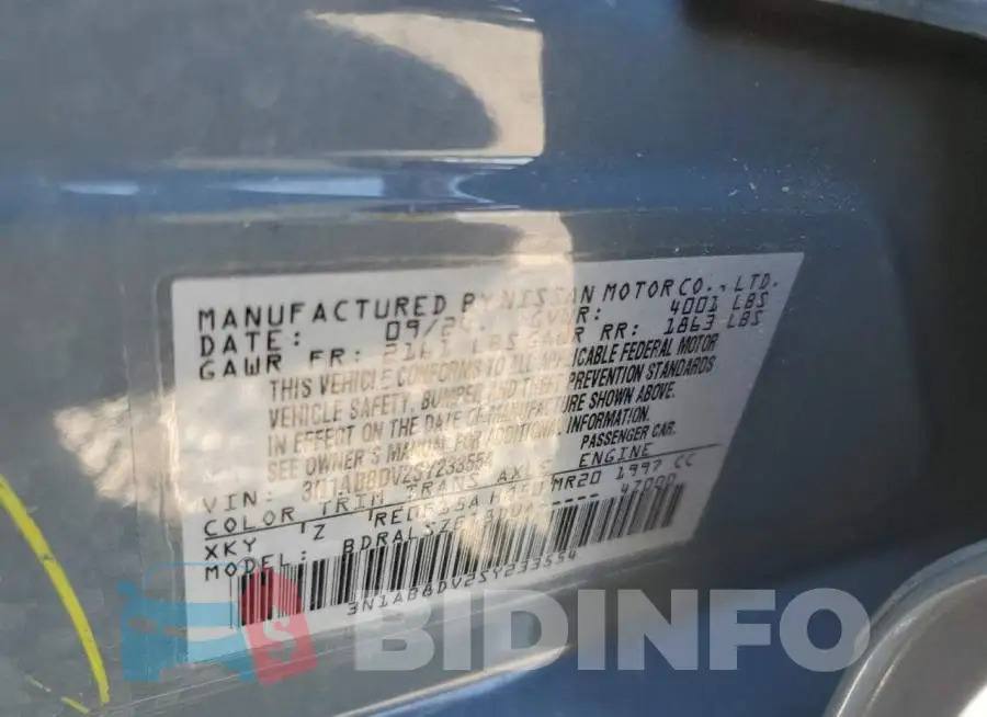 3N1AB8DV2SY233554 Photo# 12