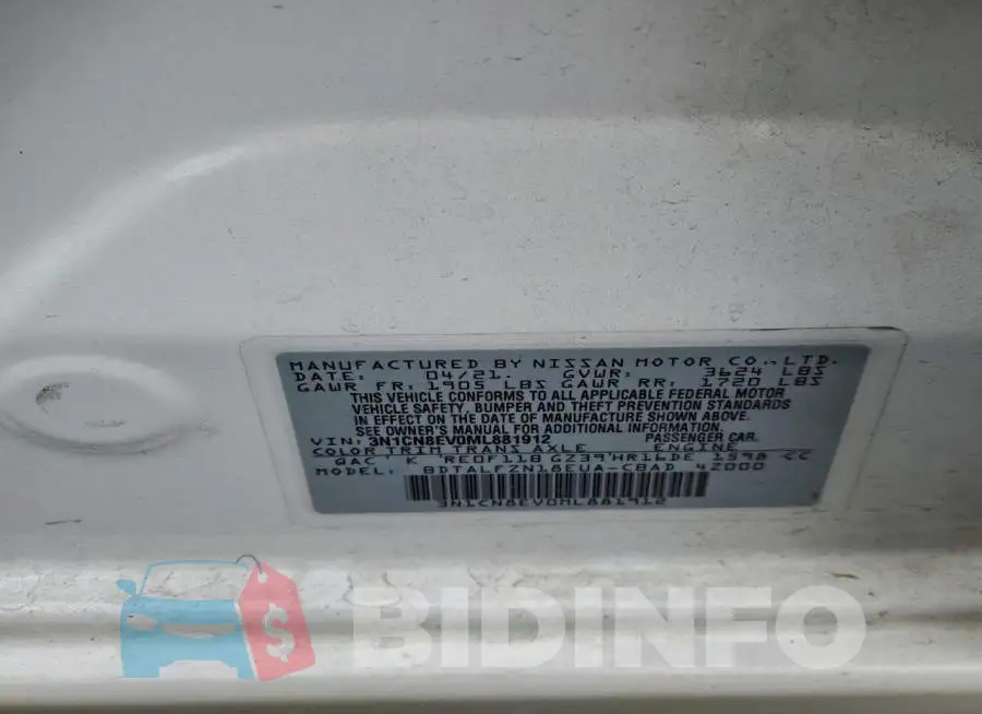 3N1CN8EV0ML881912 Photo# 12