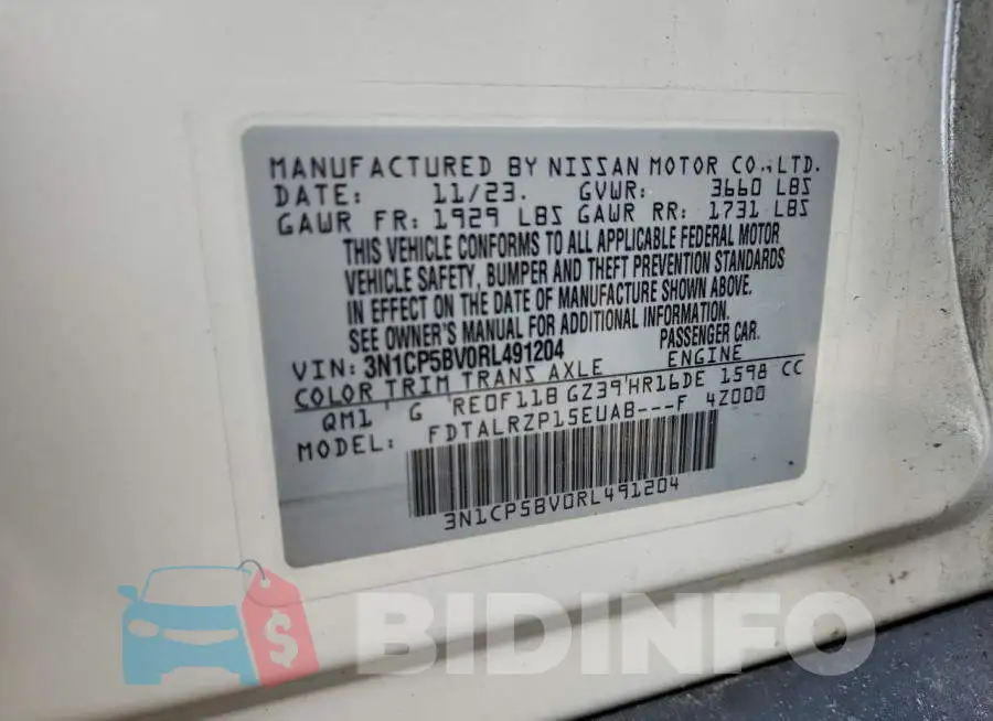 3N1CP5BV0RL491204 Photo# 14