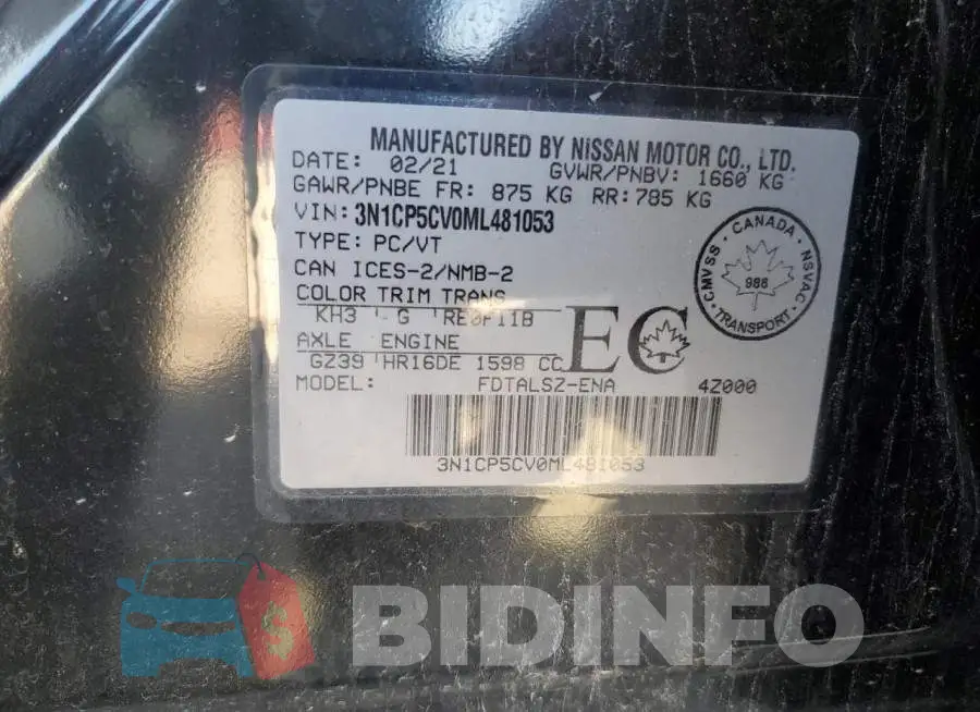 3N1CP5CV0ML481053 Photo# 13