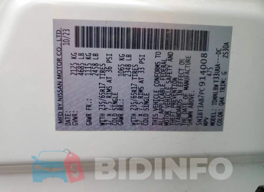 5N1BT3AB7PC914008 Photo# 12