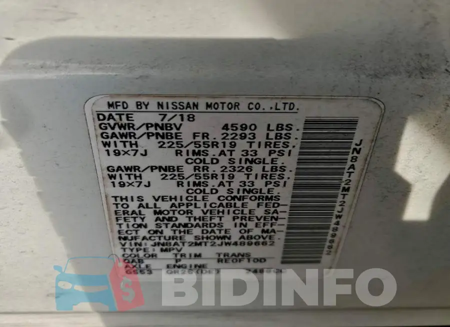 JN8AT2MT2JW489662 Photo# 13