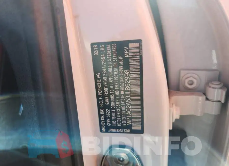 WP1AG2A53JLB62998 Photo# 13