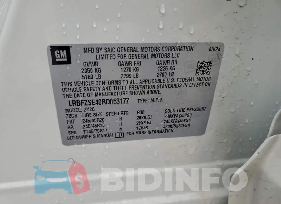 LRBFZSE40RD053177 Photo# 14