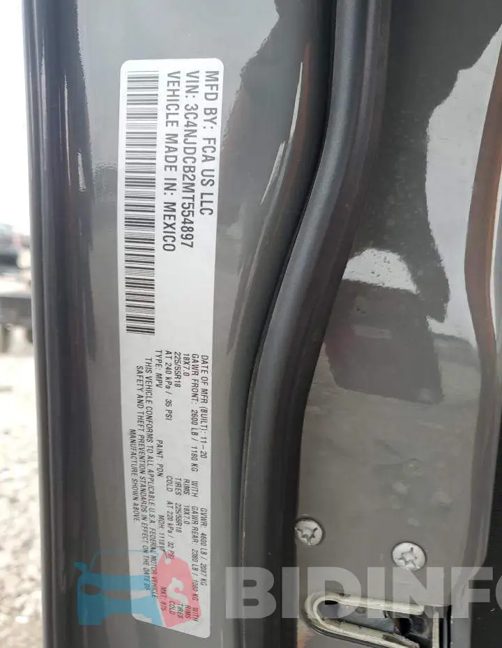 3C4NJDCB2MT554897 Photo# 12