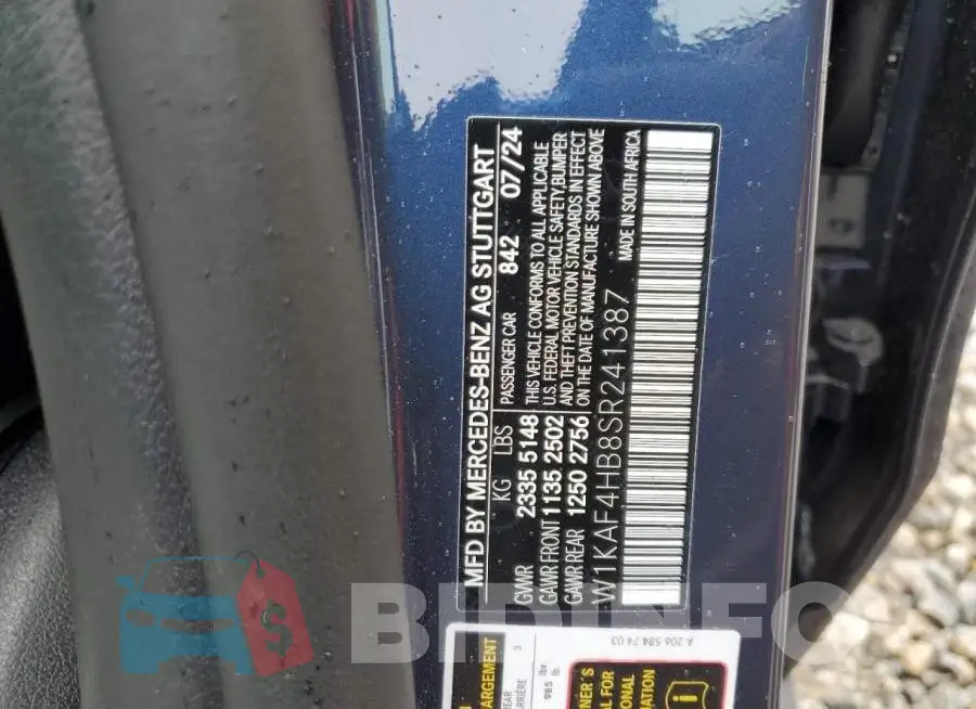 W1KAF4HB8SR241387 Photo# 12
