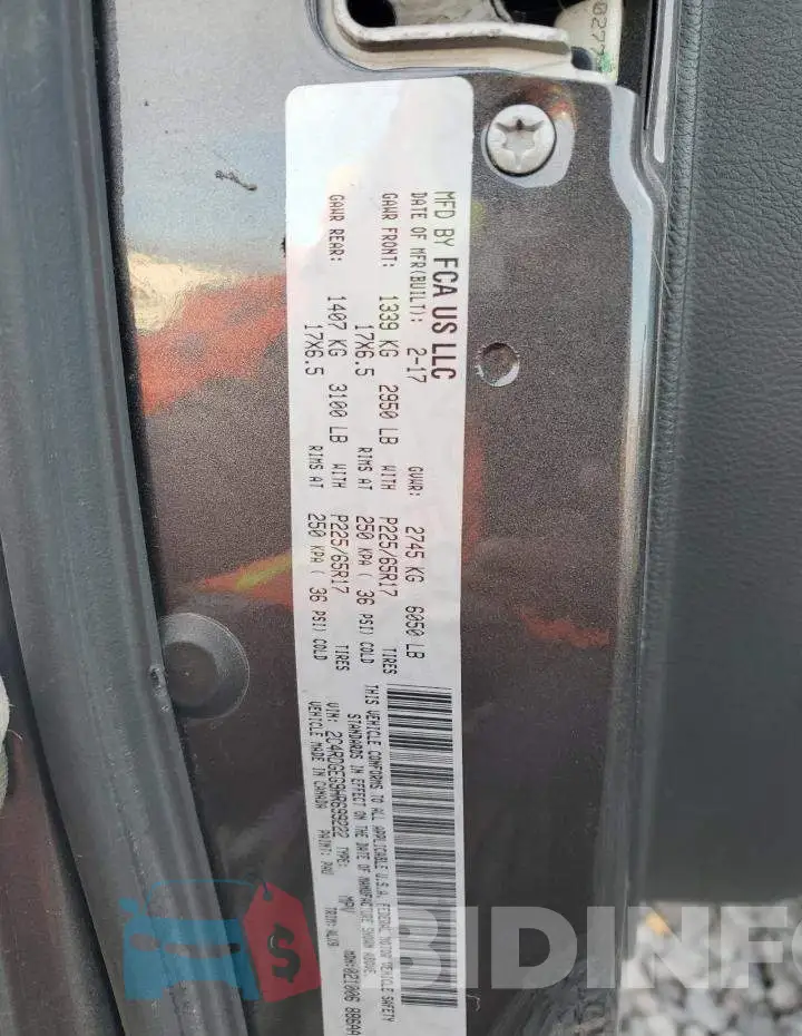 2C4RDGEG9HR699222 Photo# 14