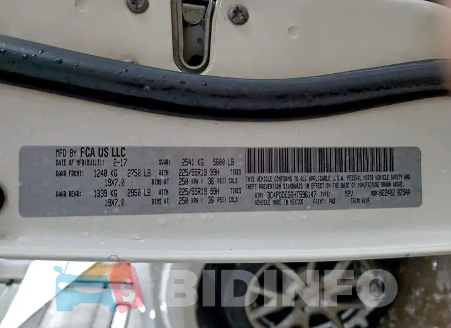 3C4PDDEG6HT596147 Photo# 14