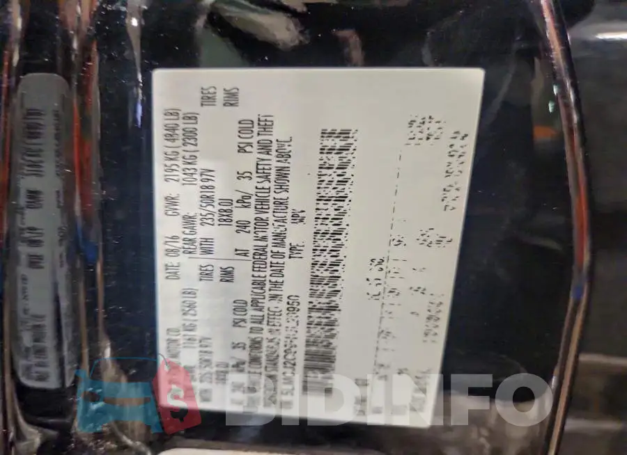 5LMCJ2C99HUL20950 Photo# 13