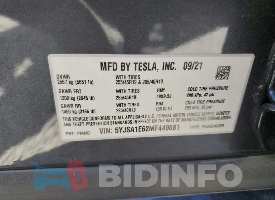 5YJSA1E62MF449681 Photo# 12