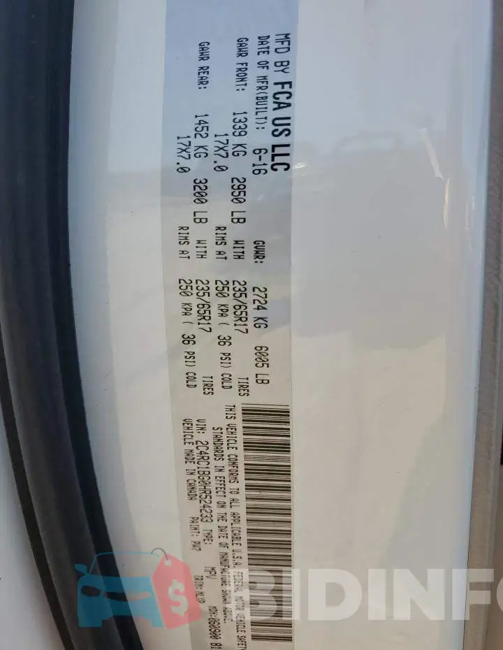 2C4RC1BG0HR524233 Photo# 14