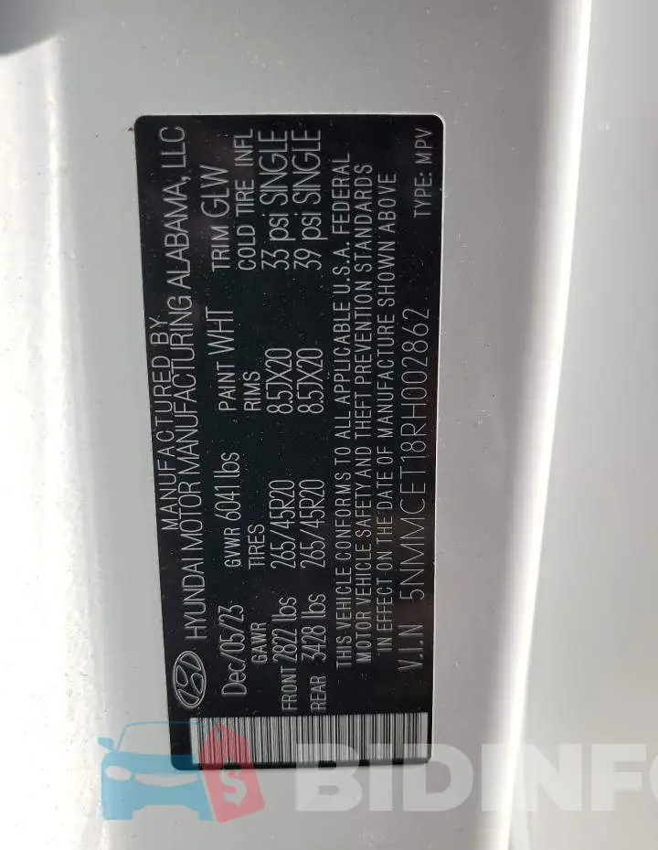 5NMMCET18RH002862 Photo# 13
