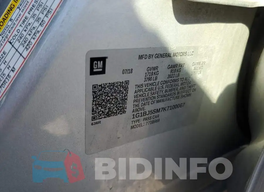 1G1BJ5SM7K7100067 Photo# 12