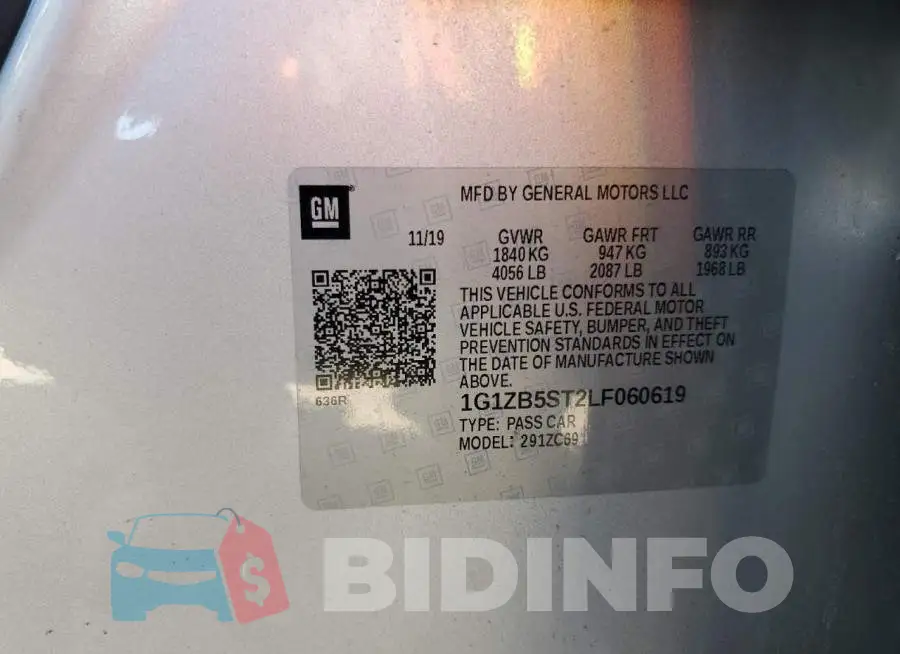 1G1ZB5ST2LF060619 Photo# 12