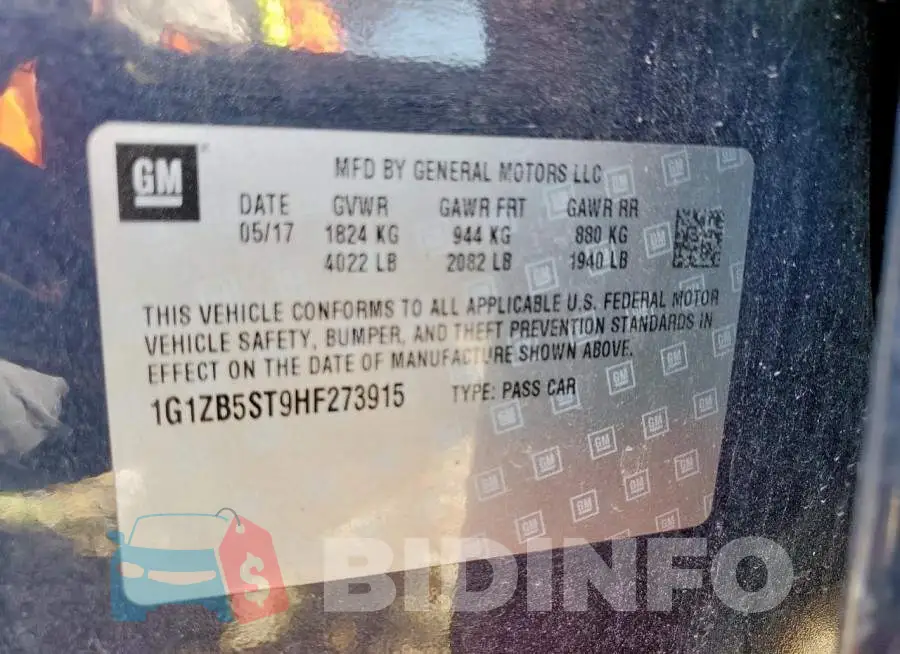 1G1ZB5ST9HF273915 Photo# 12