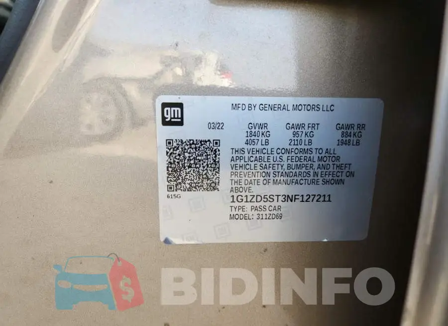 1G1ZD5ST3NF127211 Photo# 12