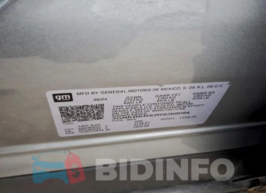 3GNKBKRS2RS268094 Photo# 13