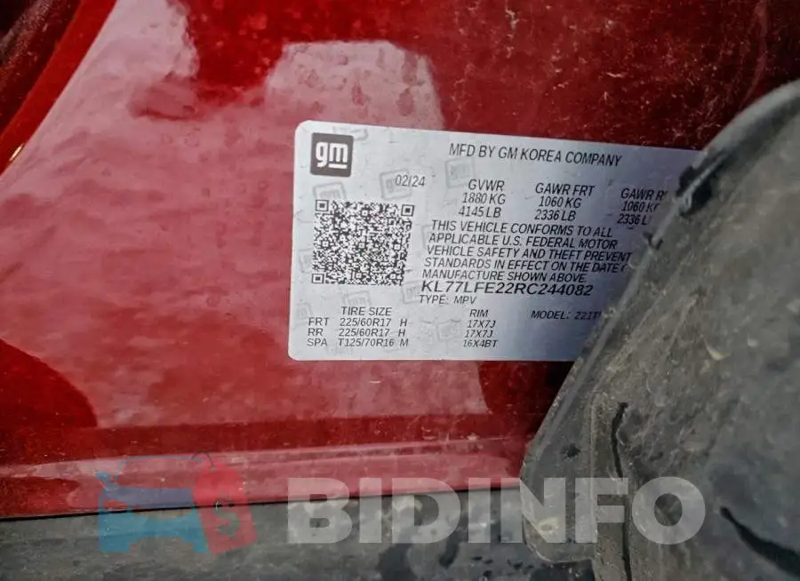 KL77LFE22RC244082 Photo# 13