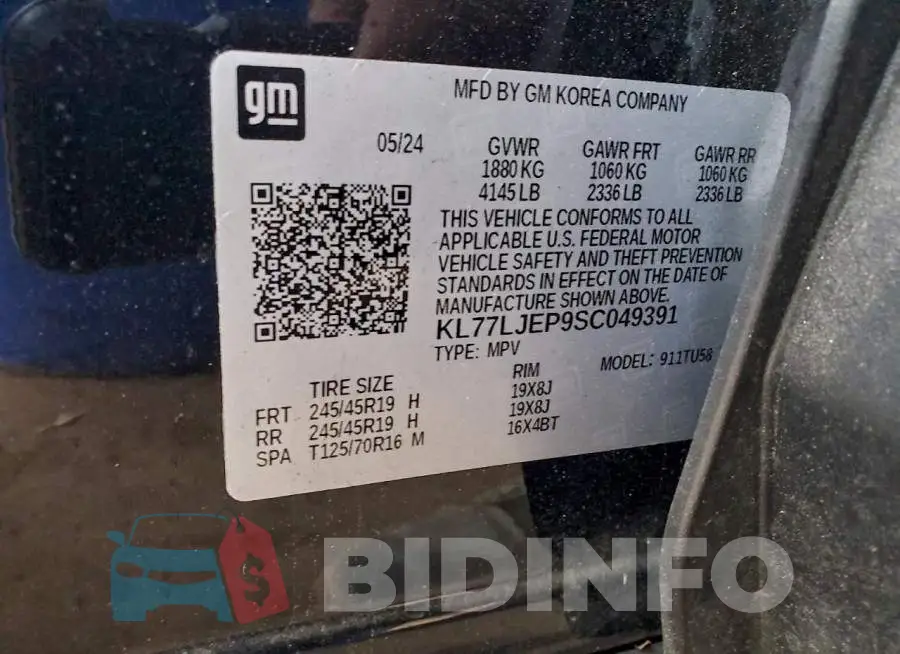 KL77LJEP9SC049391 Photo# 12