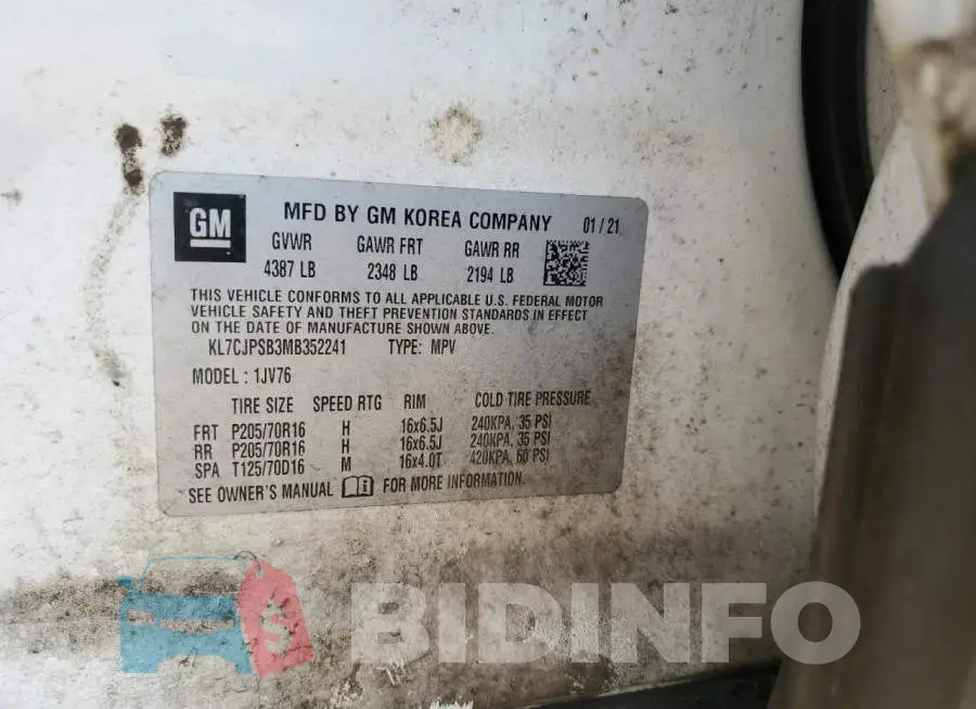 KL7CJPSB3MB352241 Photo# 12