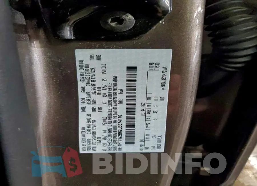 1FT7W2B62LEE74176 Photo# 12
