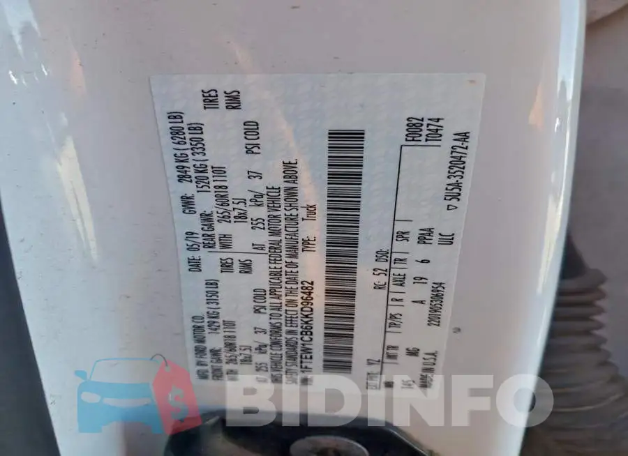 1FTEW1CB6KKD96482 Photo# 12