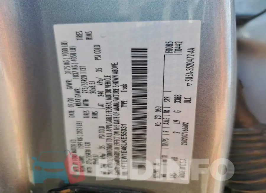 1FTEW1E46LKE55031 Photo# 13