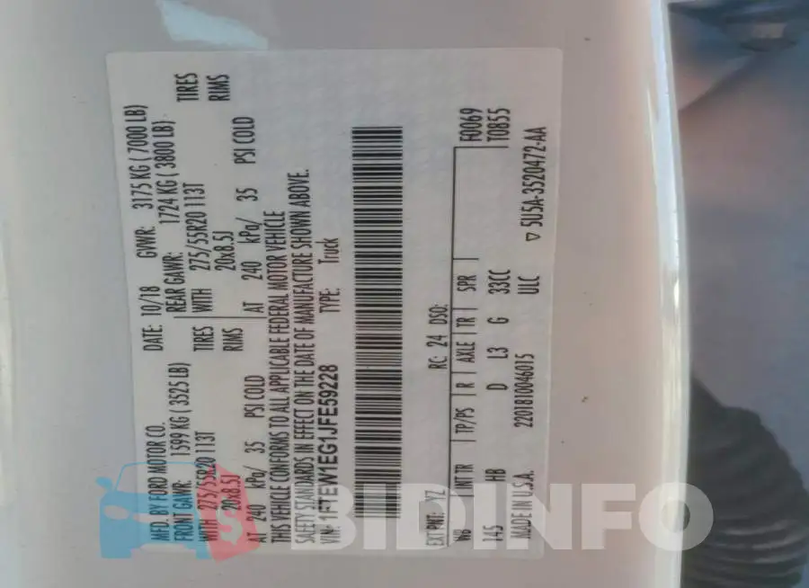 1FTEW1EG1JFE59228 Photo# 12
