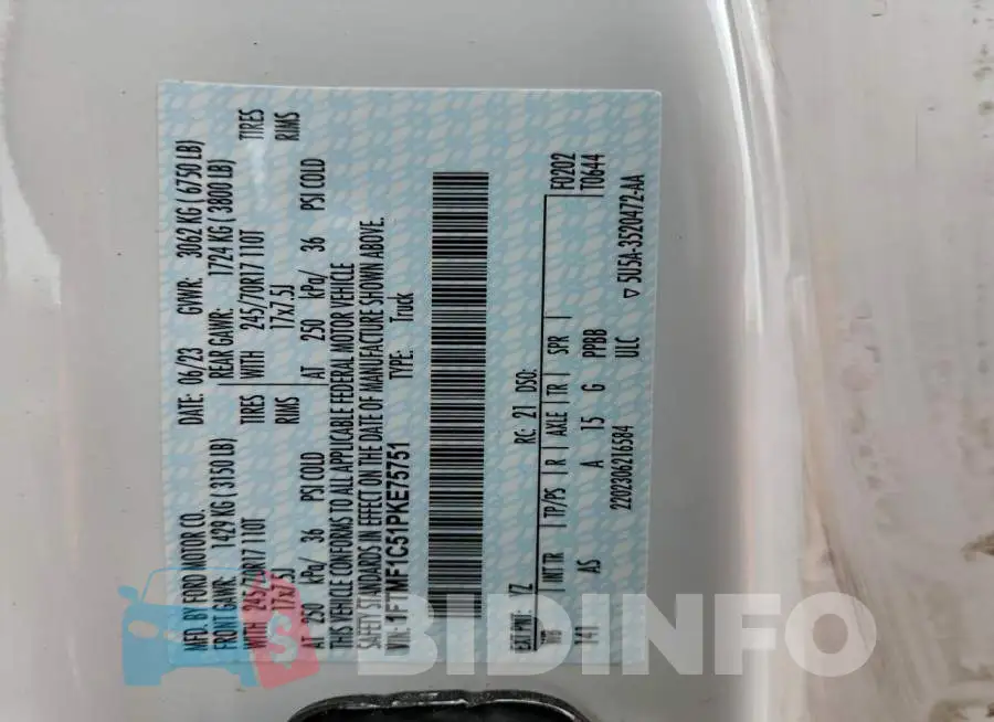 1FTMF1C51PKE75751 Photo# 13
