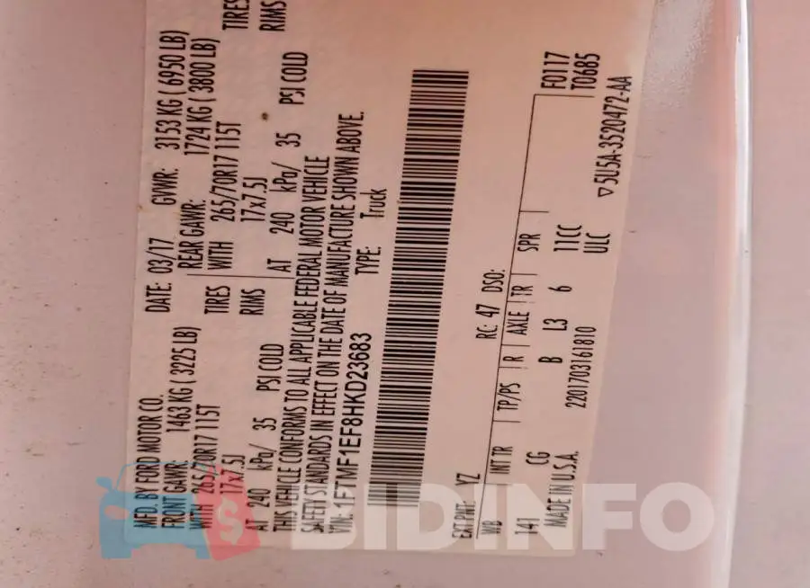 1FTMF1EF8HKD23683 Photo# 12