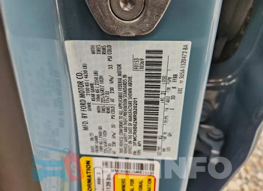 3FMCR9B62MRB20201 Photo# 13