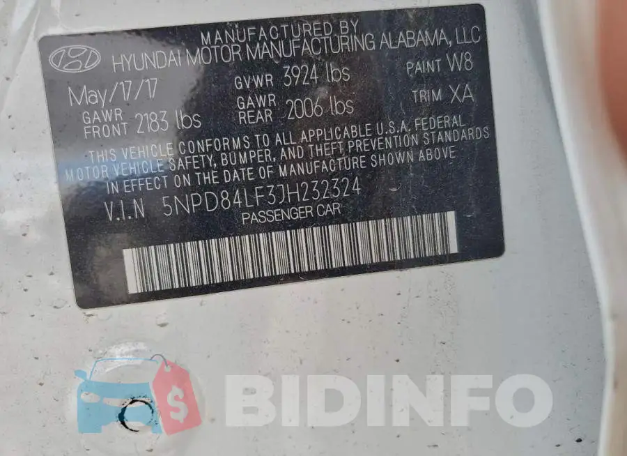 5NPD84LF3JH232324 Photo# 12