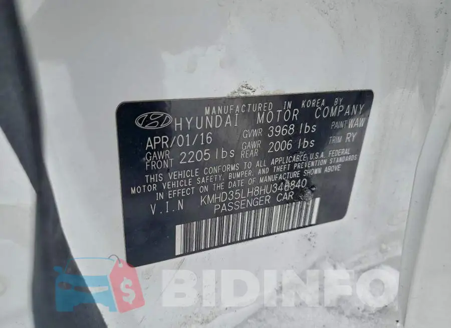 KMHD35LH8HU346840 Photo# 12