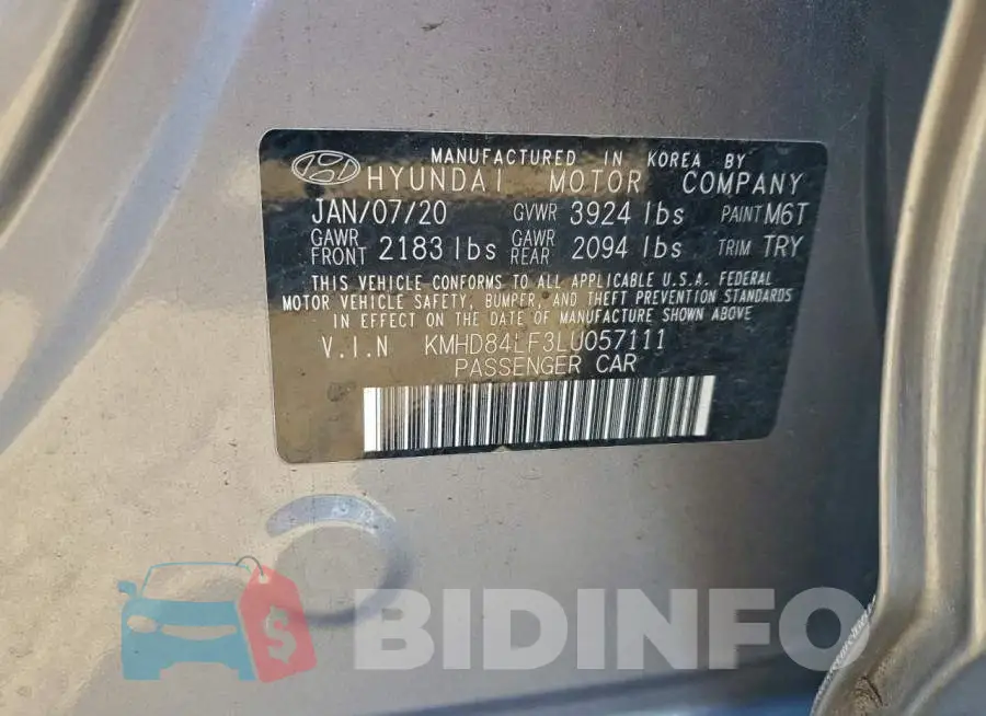 KMHD84LF3LU057111 Photo# 12
