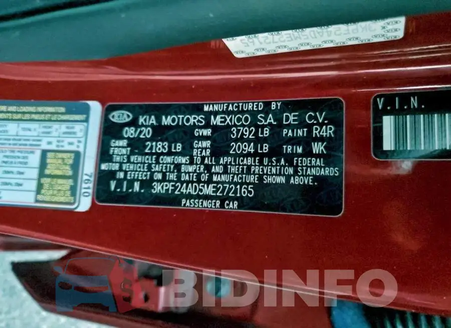3KPF24AD5ME272165 Photo# 12