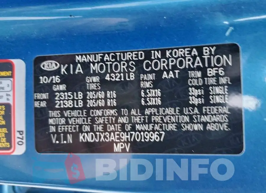 KNDJX3AE9H7019967 Photo# 12