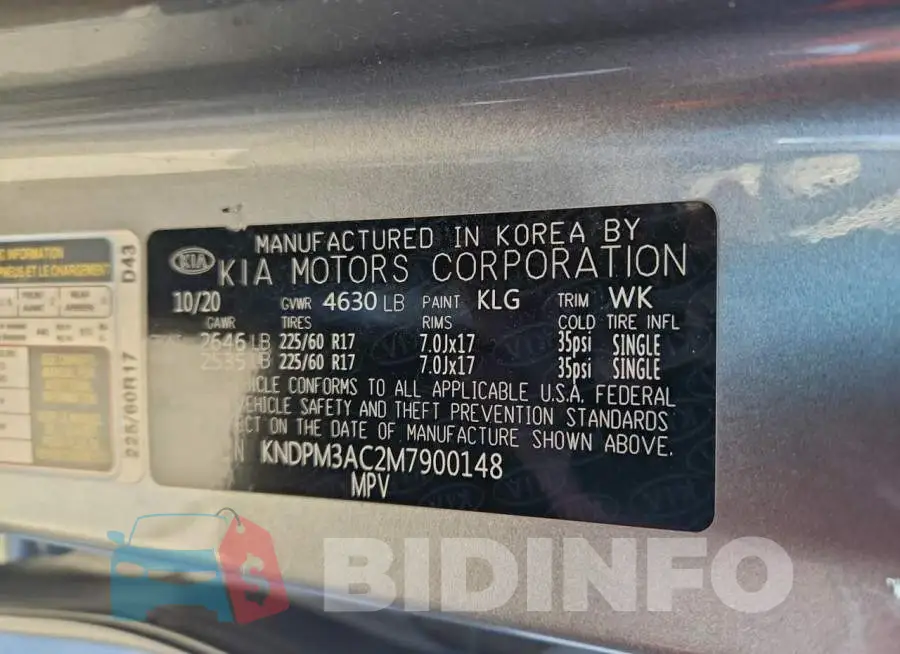 KNDPM3AC2M7900148 Photo# 14