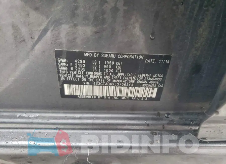 4S3GTAB6XL3706344 Photo# 12
