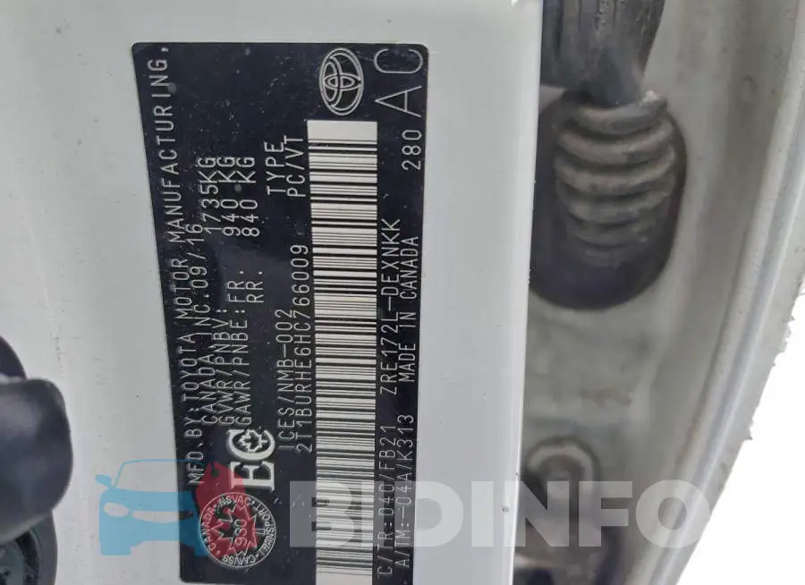 2T1BURHE6HC766009 Photo# 13