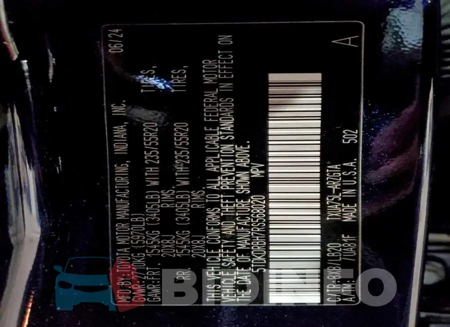 5TDKDRBH7RS568020 Photo# 13