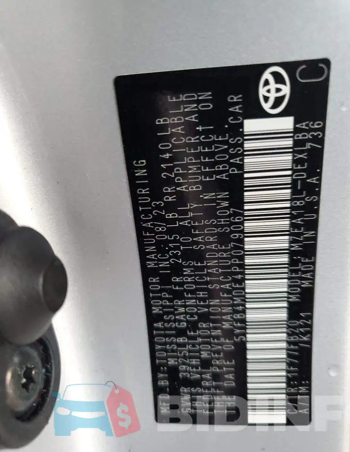 5YFB4MDE4PP079067 Photo# 13