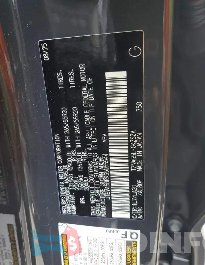JTEVA5BR9S5055544 Photo# 13