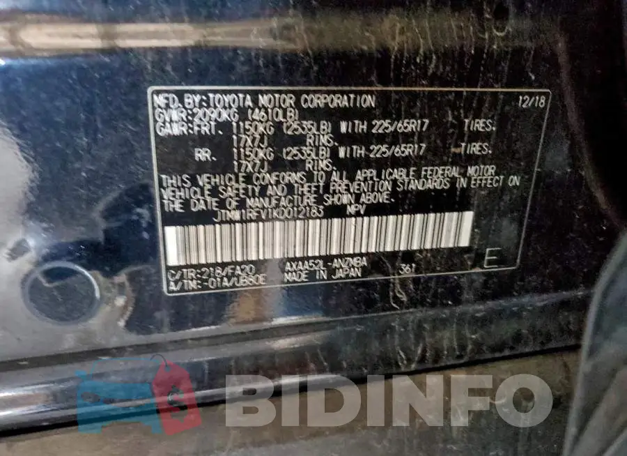 JTMW1RFV1KD012183 Photo# 14
