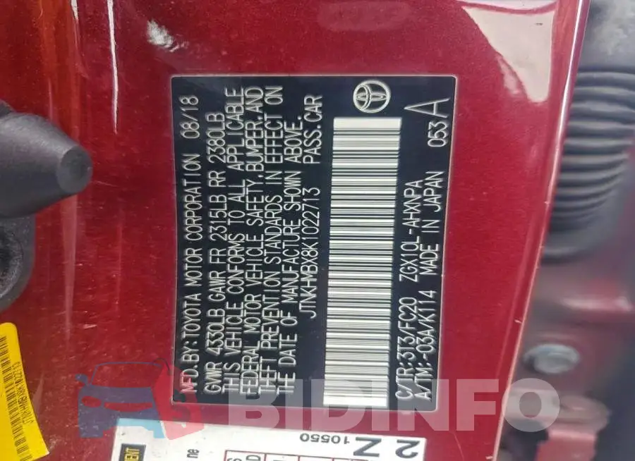 JTNKHMBX8K1022713 Photo# 12