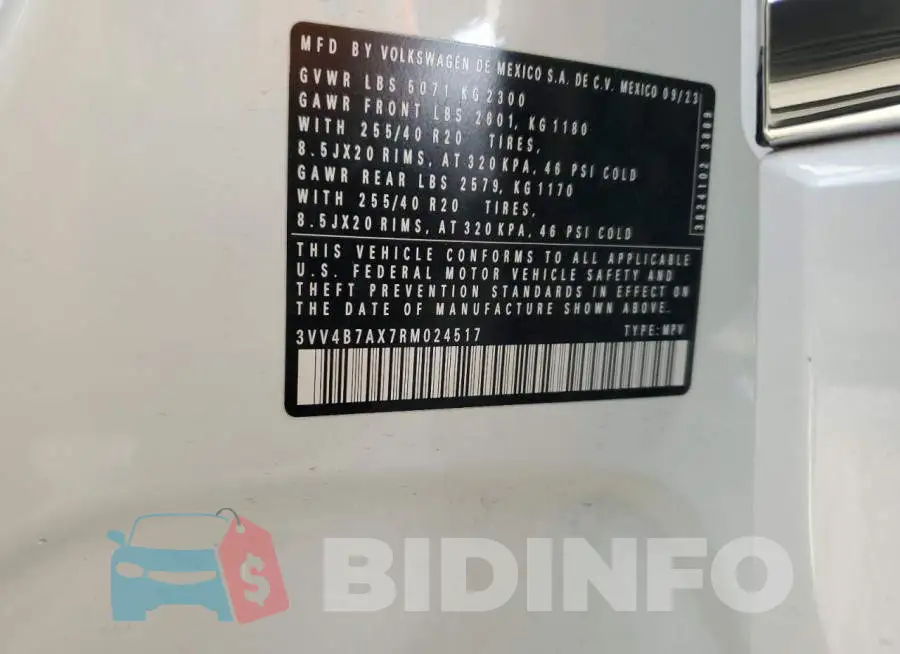 3VV4B7AX7RM024517 Photo# 12