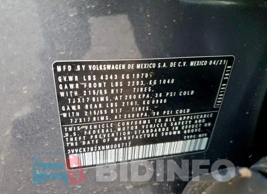3VVCX7B2XNM006717 Photo# 12